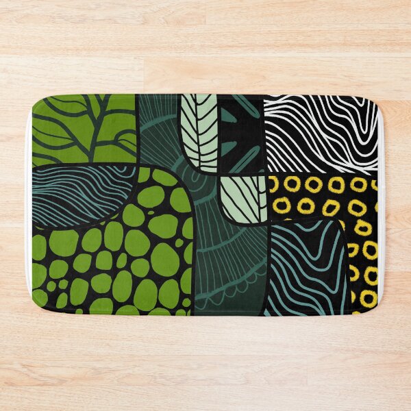 Item preview, Green Patterns Abstract Mixed Media Design designed and sold by NancyMerkle.