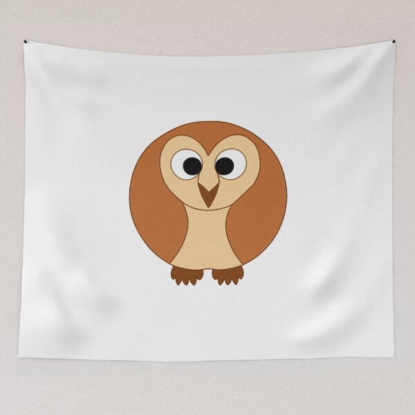 Item preview, A cartoonish round barn owl VIII designed and sold by BrachiaST.