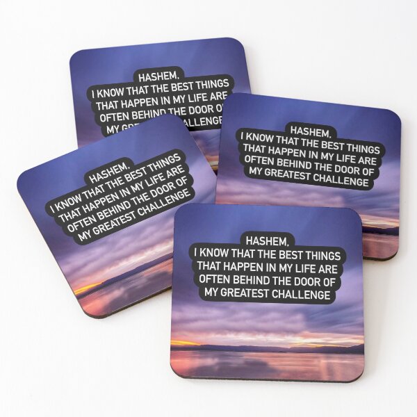 Item preview, Hashem I know that the best things that happen in my life are often behind the door of my greatest challenge designed and sold by Stories To Inspire - Motivational Jewish Quotes.