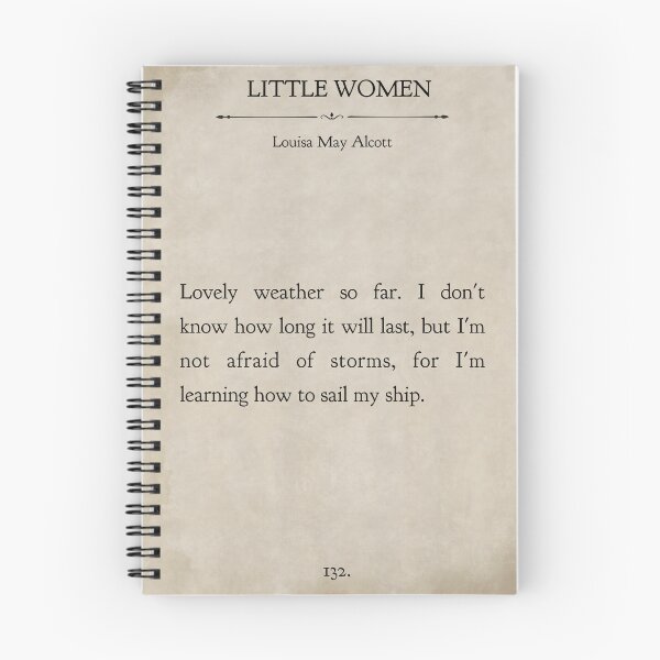 Item preview, Little women book page quote- I’m not afraid of storms  designed and sold by Inktown.