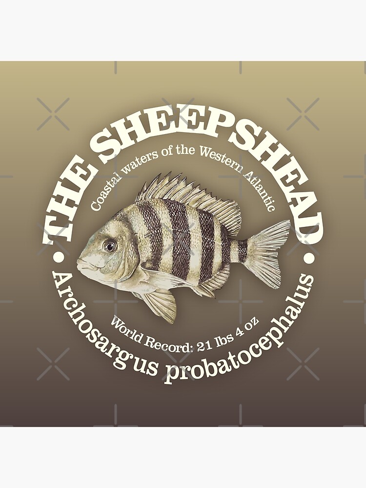 Personalized Fishing Cap with Sheepshead Fish Pattern Print