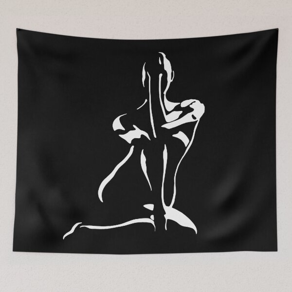 Item preview, FOCUS - BALLERINA SILHOUETTE - white outline designed and sold by KoolDsignsDANCE.