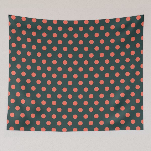 Item preview, Orange and Black Polka Dots designed and sold by patterniastudio.
