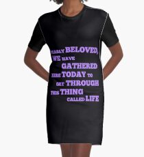 Let's Go Crazy Graphic T-Shirt Dress