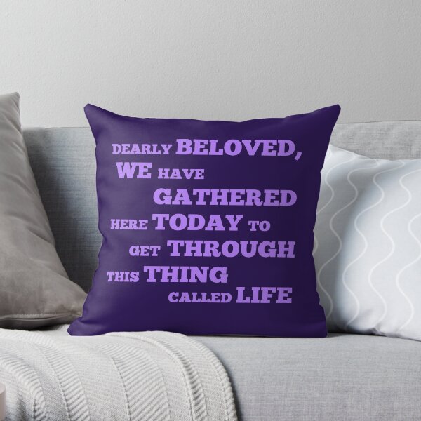 Let's Go Crazy Throw Pillow