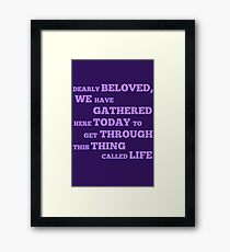 Let's Go Crazy Framed Print