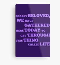 Let's Go Crazy Metal Print