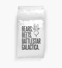Bears Beets Battlestar Galactica Duvet Cover