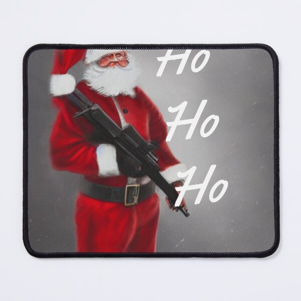 Item preview, Santa with a machine gun designed and sold by ArtySaxon.