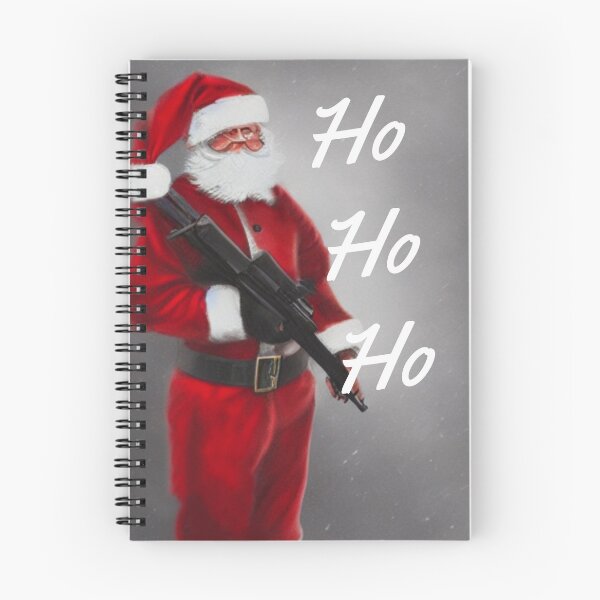 Item preview, Santa with a machine gun designed and sold by ArtySaxon.