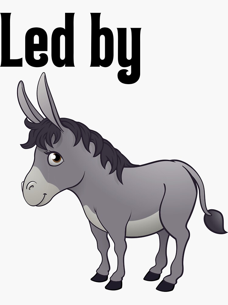 "Led By Donkeys" Sticker for Sale by nextneveldesign Redbubble