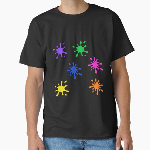 Paint Splash - Paint Splatters in Multiple Bright Colors Classic T-Shirt