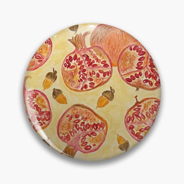 Item preview, Pomegranates in yellow designed and sold by SilviasColors.