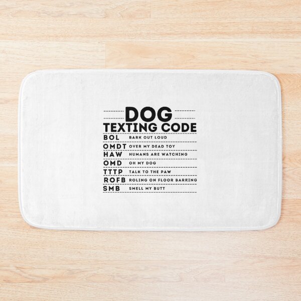Item preview, Dog Texting Codes designed and sold by zabanakobikic.