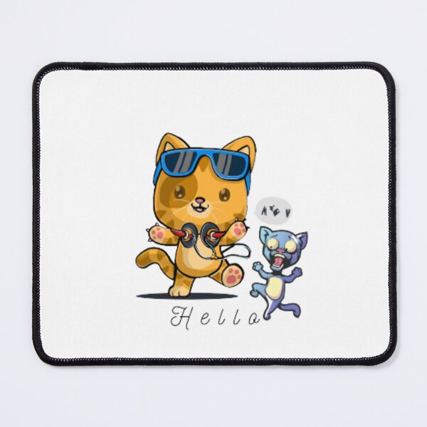 Item preview, Funny cat t shirt hello cat stickers designed and sold by Sanvente.