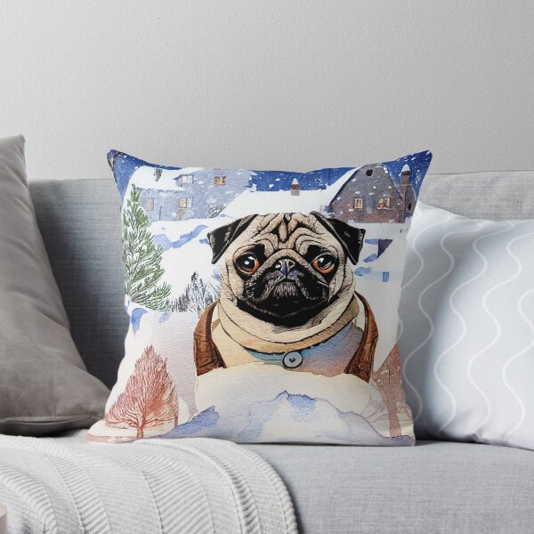 Item preview, Mi pug de nieve favorito designed and sold by Robin Morgan.