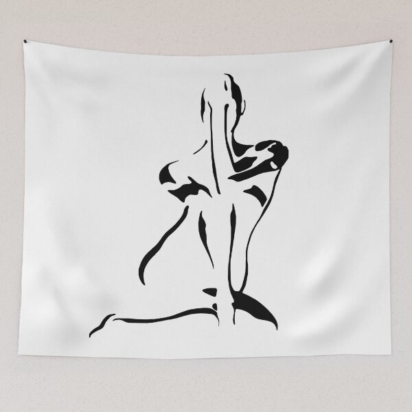 Item preview, FOCUS - BALLERINA SILHOUETTE - black outline designed and sold by KoolDsignsDANCE.