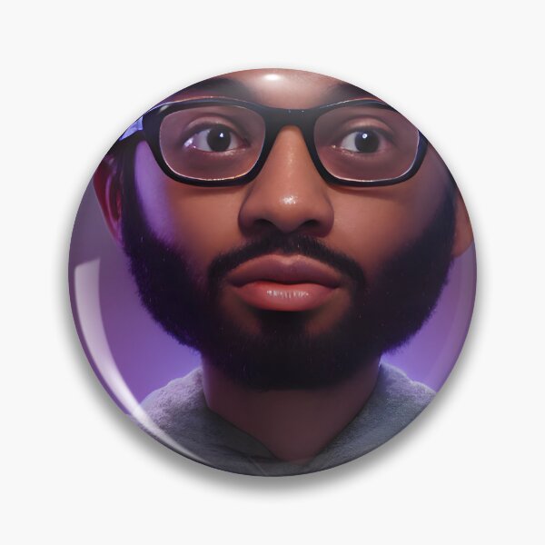Item preview, African American stylish man with glasses. Stars background designed and sold by creaencuba.