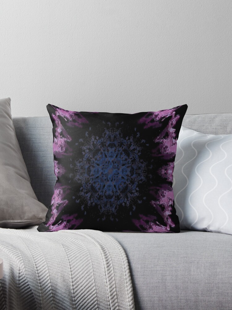 Thumbnail 1 of 4, Pillow, Inkblot - African Daisy designed and sold by NicolasTod.
