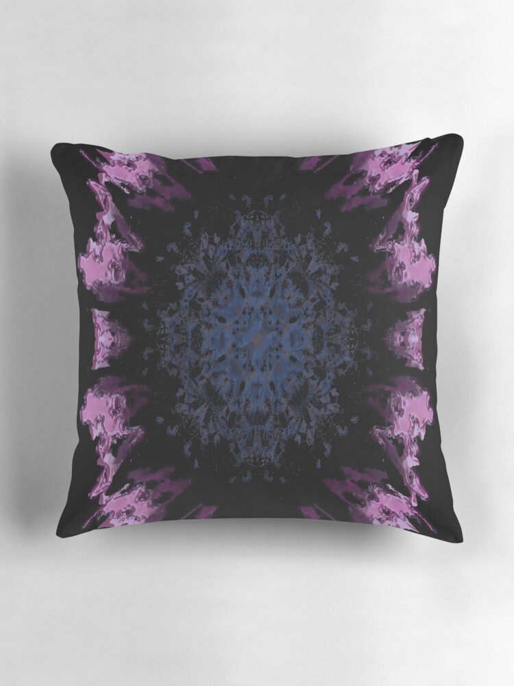 Thumbnail 3 of 4, Pillow, Inkblot - African Daisy designed and sold by NicolasTod.
