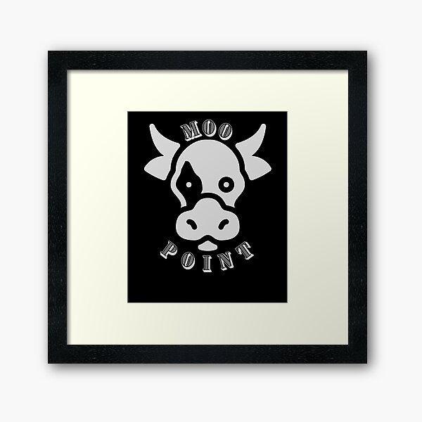 Item preview, Moo point cow gray designed and sold by eloski.