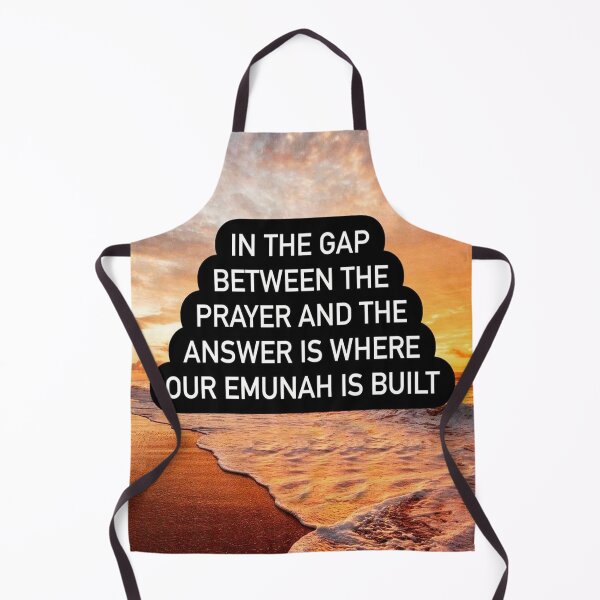 Item preview, The gap between the prayer and the answer is where our Emunah is built designed and sold by Stories To Inspire - Motivational Jewish Quotes.