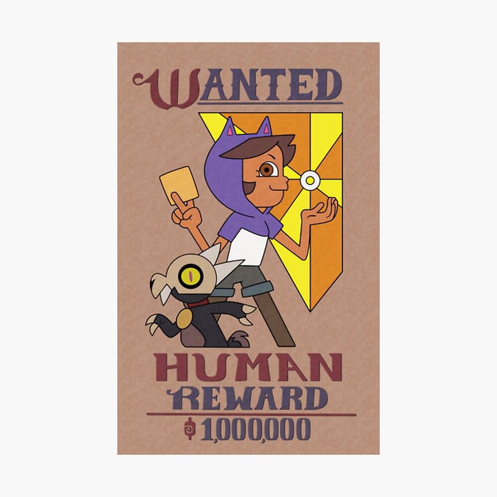 The Owl House Luz Wanted Poster Stickers Prints