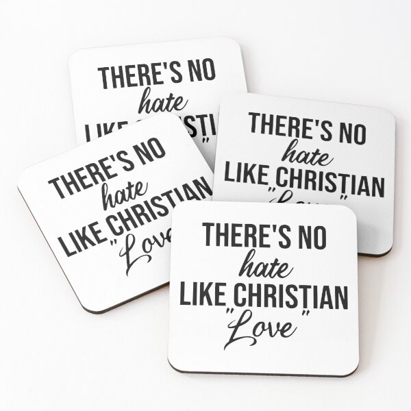 Item preview, There's no hate like Christian Love Atheist Activist  designed and sold by Nepaz-Designs.