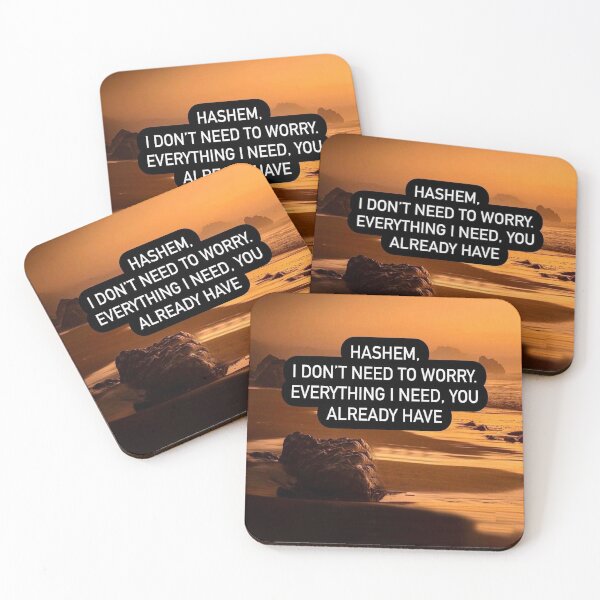 Item preview, Hashem I don't need to worry, everything I need you already have. Affirmation quote designed and sold by Stories To Inspire - Motivational Jewish Quotes.