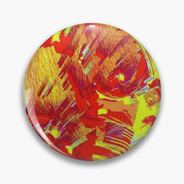 Artikelvorschau, Psychedelischer Astronaut in Gelb und Rot entworfen und verkauft von JWCoenMathArt.
