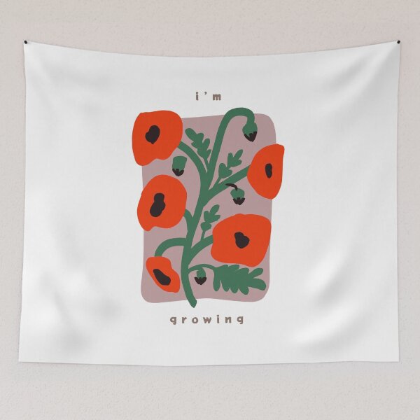 Item preview, I'm Growing Simple Poppy Design designed and sold by ktmobrien.