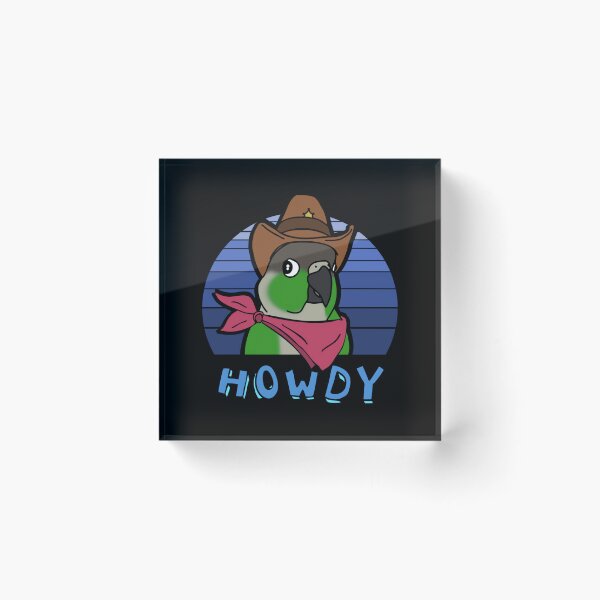 Item preview, Aesthetic Howdy Cowboy Green Cheeked Conure  designed and sold by sumbaypuilan3.