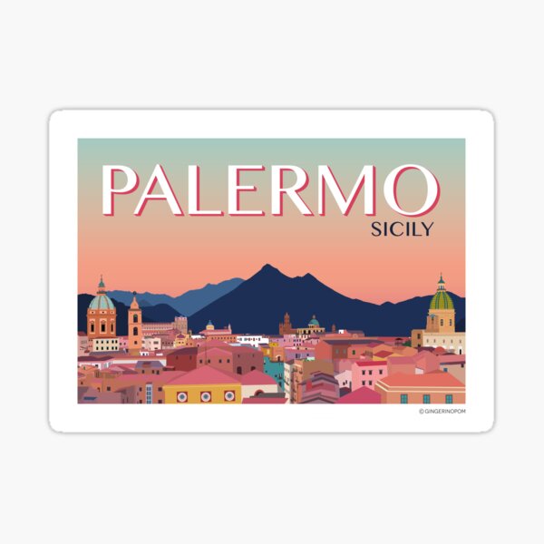 Item preview, Palermo Skyline - Sicily - Italy designed and sold by GingerinoPom.