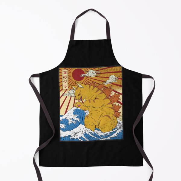 Item preview, Catzilla Vintage Funny Cute Cat Art Japanese Sunset designed and sold by stanton88.