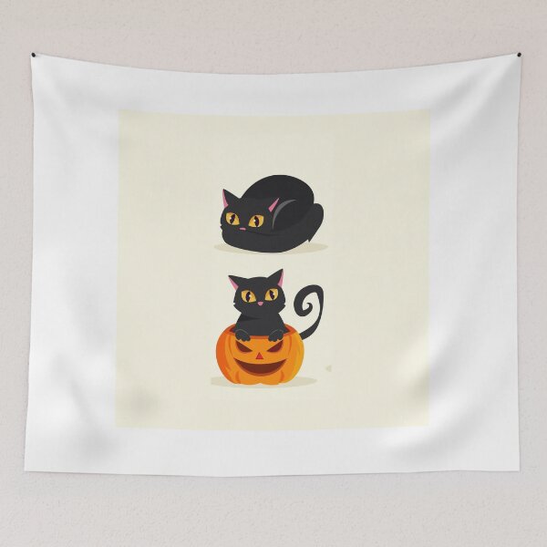 Aperçu de l'œuvre Chats d'Hallowen coussins créée et vendue par SoulWriter.
