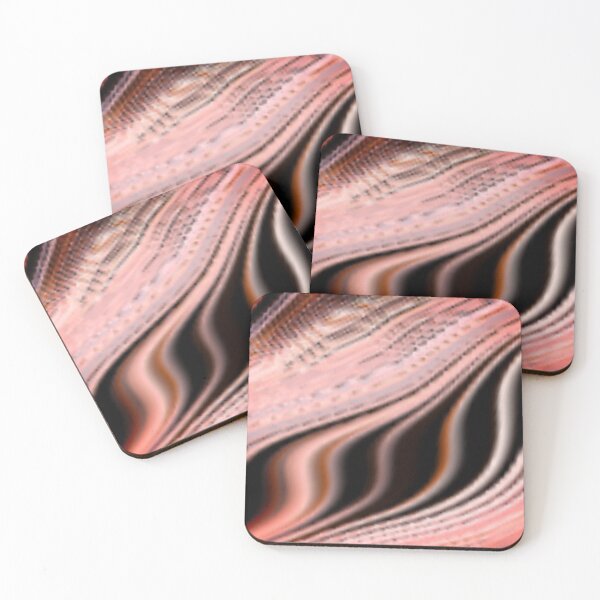 Item preview, Pink Gray Line Waves designed and sold by awsomepatterns.