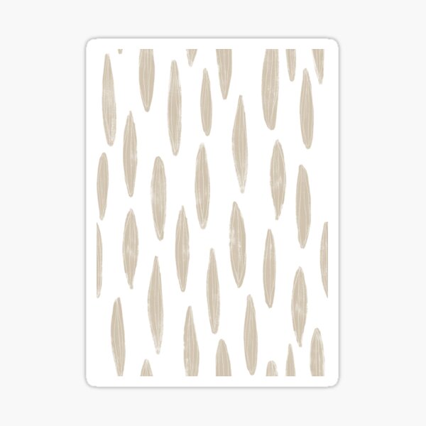 Estampado tribal beige y blanco. Pegatina