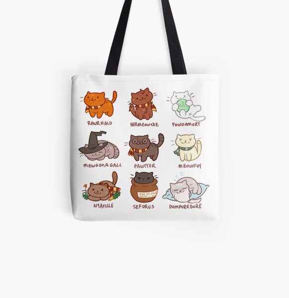 Peludo pawtter Bolsa estampada de tela
