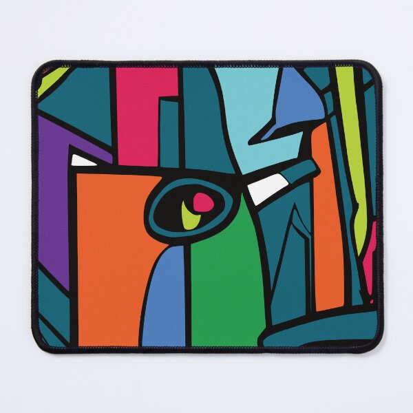 Item preview, Office Desk, Geometric Pattern In Vivid Color designed and sold by I-Desire.