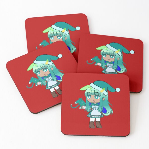 Item preview, Girl from Gacha Christmas club - Christmas dolls - Chibi anime christmas - Christmas and video game. Gacha girl with christmas hat designed and sold by gachanime.