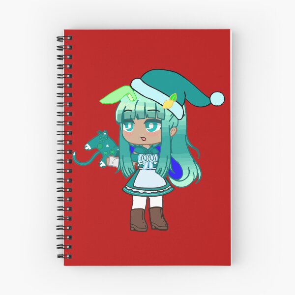 Item preview, Chica de Gacha club de Navidad - Muñecas de navidad - Chibi anime navidad - navideño y vídeo juego. Chica Gacha con gorro de Navidad designed and sold by gachanime.