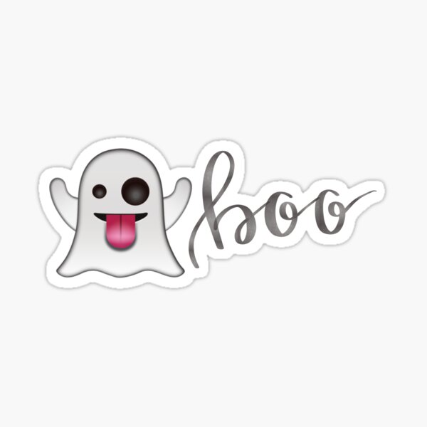 "Boo" Sticker for Sale by kcox96 Redbubble