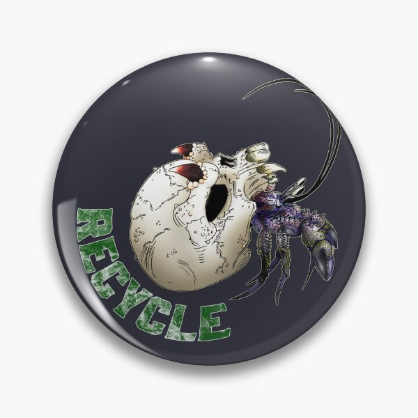 Item preview, Demon Skull Hermit Crab: Recycle designed and sold by iduzarts.