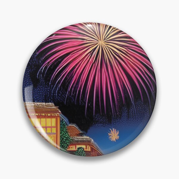 Item preview, Large Pink Fireworks Reflection designed and sold by IWantHolidays.