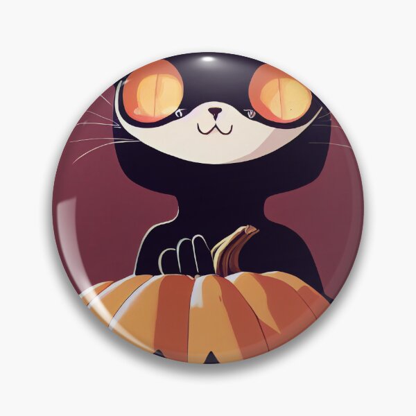 Item preview, spooky cat and a pumpkin designed and sold by Elite's Workshop.