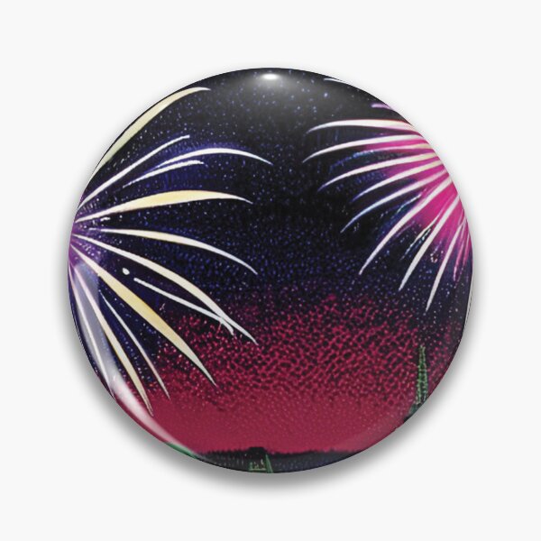 Item preview, Pink Fireworks over Rooftops designed and sold by IWantHolidays.