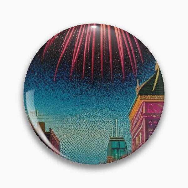Item preview, Yellow and Red Fireworks over Water designed and sold by IWantHolidays.