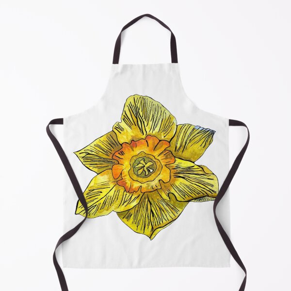 Artikelvorschau, Narcissus gelbe Knospe handgezeichnete Aquarellskizze entworfen und verkauft von Yana Mustafina | Boho Soulful Designs.