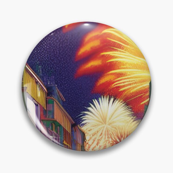 Item preview, Large Orange Fireworks Celebration designed and sold by IWantHolidays.