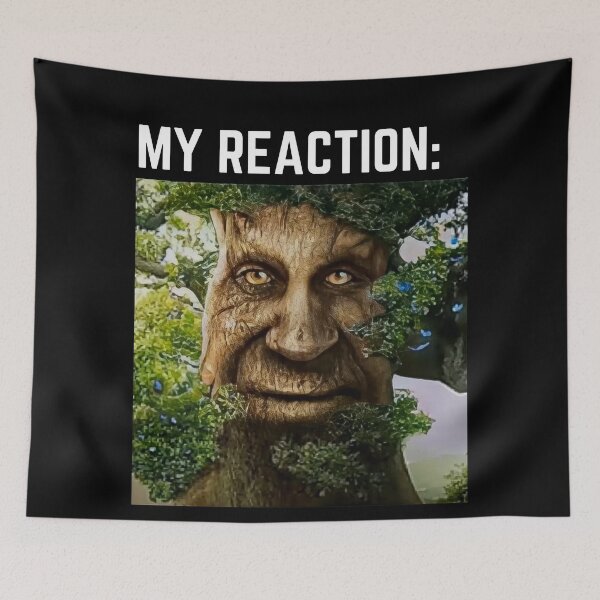 Item preview, Wise Mystical Tree meme. My reaction designed and sold by T-Look.